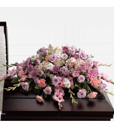 Pastel peace casket spray Pastel peace casket spray