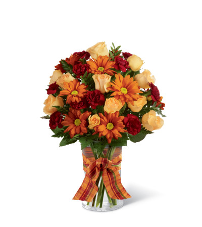 The FTD® Golden Autumn™ Ribbon Bouquet The FTD® Golden Autumn™ Ribbon Bouquet