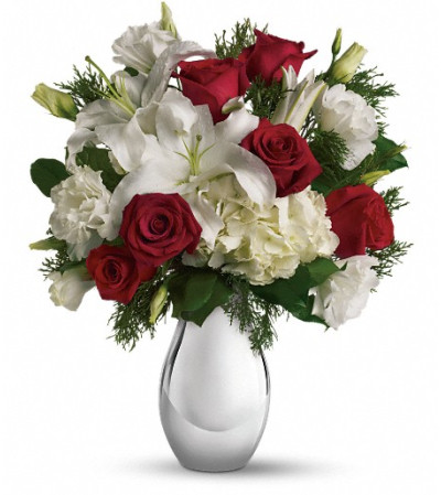 Teleflora's Silver Noel Bouquet Teleflora's Silver Noel Bouquet