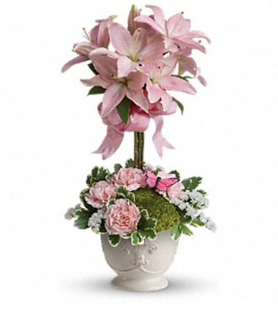 Blushing Lilies Topiary Blushing Lilies Topiary