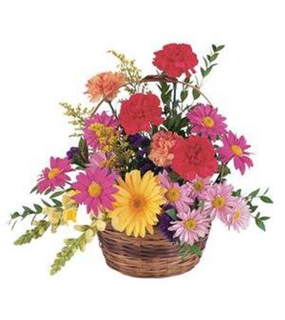 Vibrant Basket Arrangement Vibrant Basket Arrangement