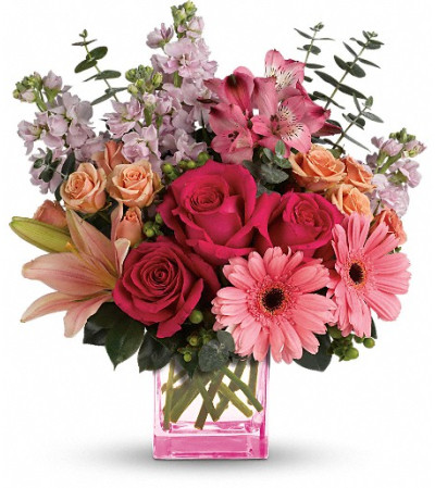 Teleflora's Painterly Pink Bouquet Teleflora's Painterly Pink Bouquet