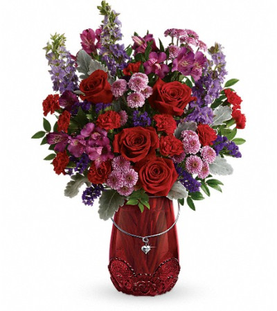 Teleflora's Delicate Heart Bouquet Teleflora's Delicate Heart Bouquet