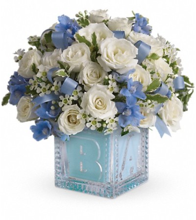 Baby's First Block by Teleflora - Blue Baby's First Block by Teleflora - Blue