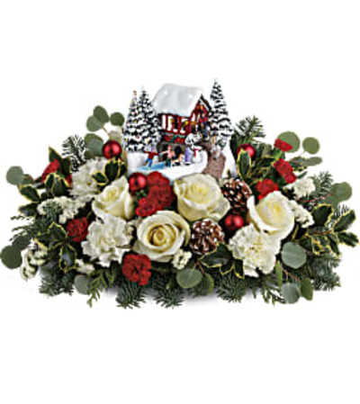 Thomas Kinkade's Christmas Bridge Bouquet Thomas Kinkade's Christmas Bridge Bouquet