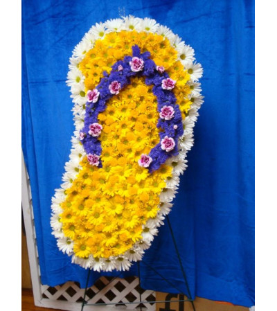 Funeral Custom Flip Flop Sympathy Piece Funeral Custom Flip Flop Sympathy Piece
