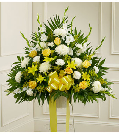 Heartfelt Sympathies Yellow Basket Heartfelt Sympathies Yellow Basket