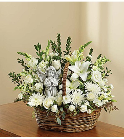 Heavenly Angel™ All White Basket Heavenly Angel™ All White Basket