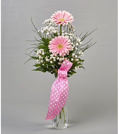 Pink Gerbera Bud Vase Pink Gerbera Bud Vase