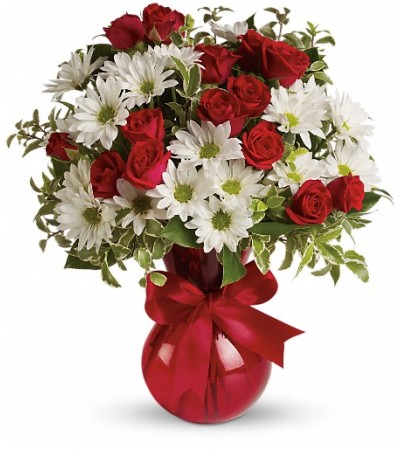 Red, White And You Bouquet by Teleflora Red, White And You Bouquet by Teleflora
