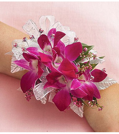 Purple Dendrobium Orchid Corsage Purple Dendrobium Orchid Corsage