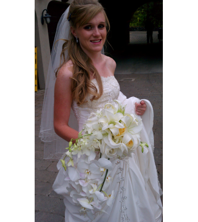 White orchid bridal bouquet White orchid bridal bouquet