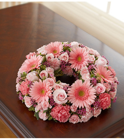 Cremation Wreath - All Pink Cremation Wreath - All Pink