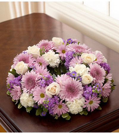 Cremation Wreath - Lavender and White Cremation Wreath - Lavender and White