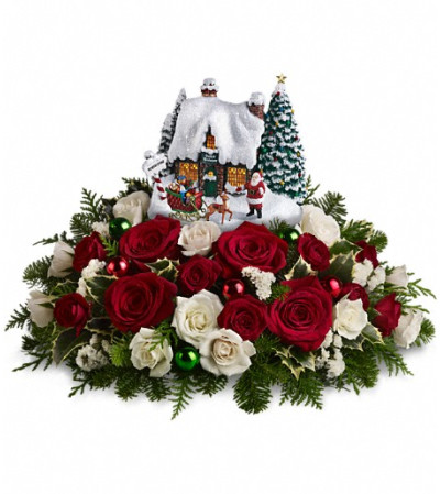 Thomas Kinkade Santa's Workshop by Teleflora Thomas Kinkade Santa's Workshop by Teleflora