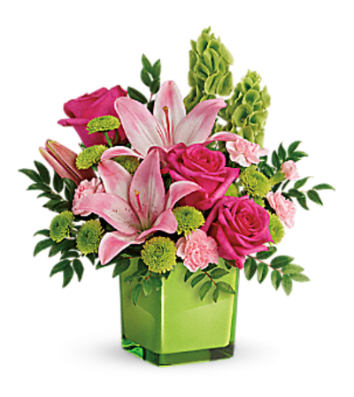 Teleflora's in love in lime bouquet Teleflora's in love in lime bouquet