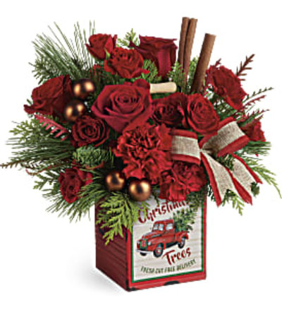 Teleflora's Merry Vintage Christmas Bouquet Teleflora's Merry Vintage Christmas Bouquet