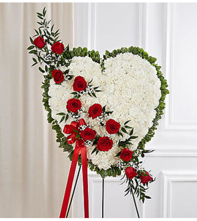 Always in My Heart Red Floral Heart Always in My Heart Red Floral Heart