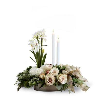 The FTD® Glowing Elegance™ Centerpiece The FTD® Glowing Elegance™ Centerpiece