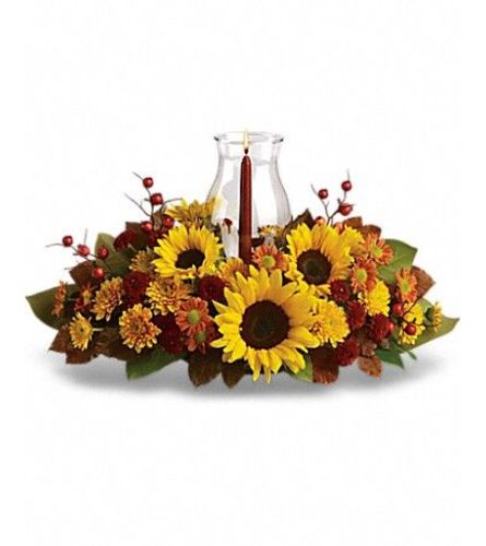 Thanksgiving Sunflower Centerpiece