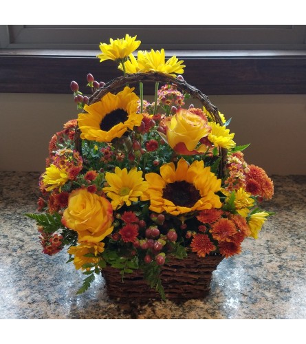 Golden Sunset Basket