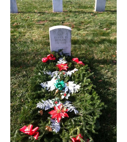 christmas grave blanket
