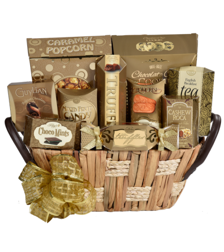 Golden Elegance Gift Basket