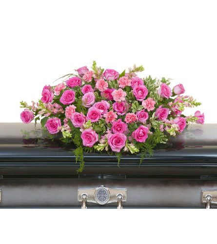 Peaceful Pink Casket Spray