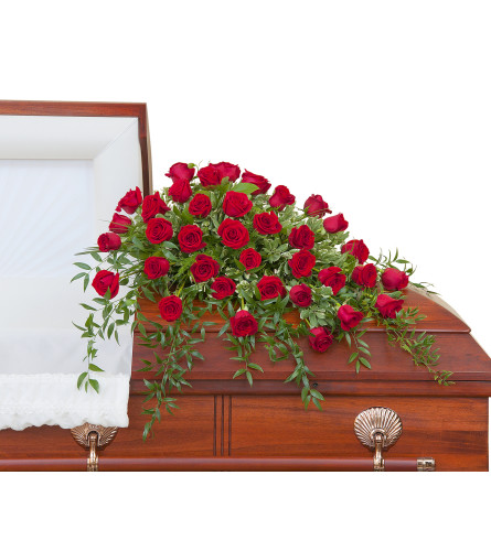 Simply Roses Deluxe Casket Spray