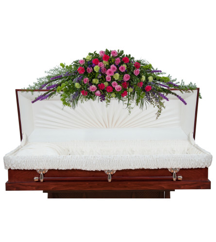 Forever Cherished Full Casket Spray