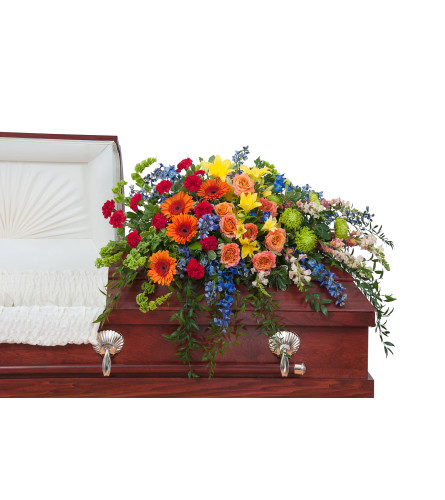 Treasured Celebration Casket Spray