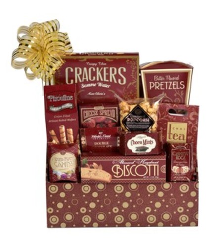 Gracious Gourmet Basket - Deluxe. An arrangement by Floratechnics.