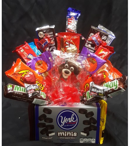 Valentine Candy Bar Bouquet