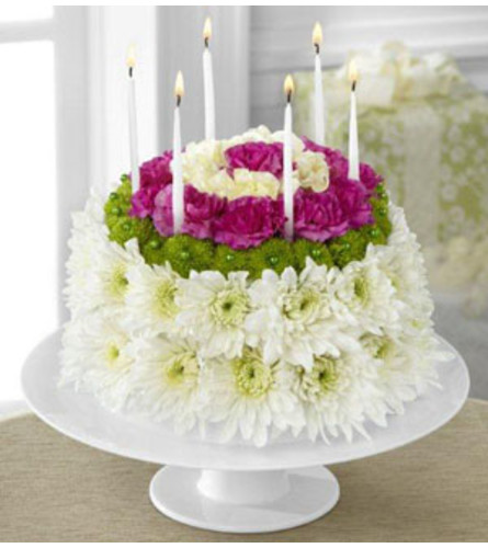 Wonderful Wishes Floral Cake