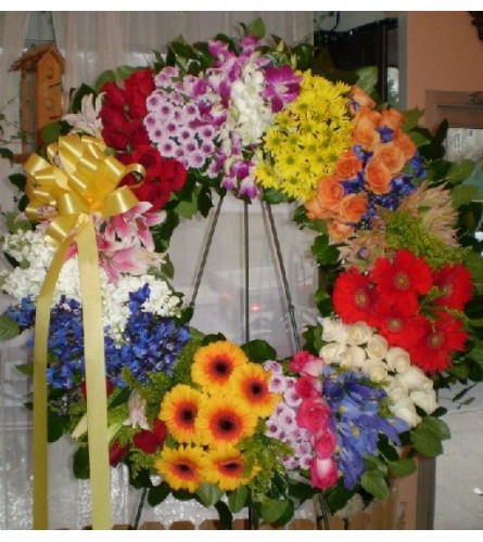 Rainbow Wreath