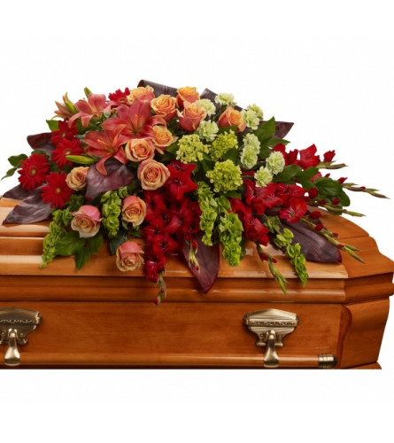 A Fond Farewell Casket Spray
