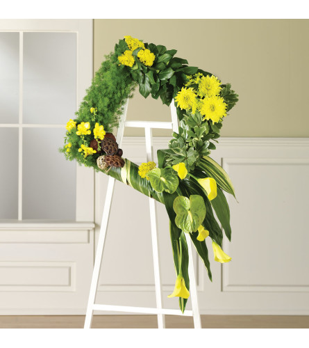 Modern Spring Square Wreath