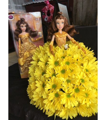 Disney Princess Belle. An arrangement by Roma James Gifts.