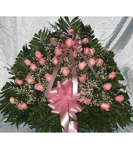 Floor Basket - Pink Roses GF-10