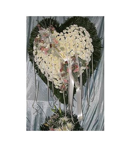 Bleeding Heart White Carnations GF-H5