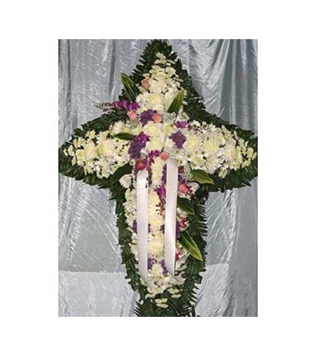 White with Pink & Lavender Sash GF-CR4
