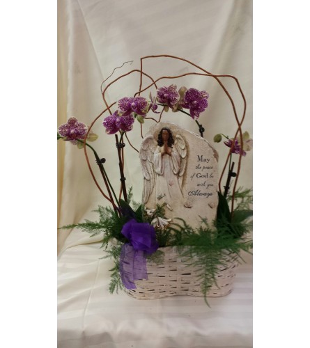 Luxury Orchids and Memorial Plaque