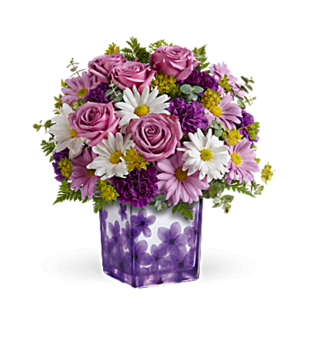 Teleflora's Dancing Violets Bouquet