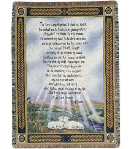 PSALM 23 MEMORIAL THROW
