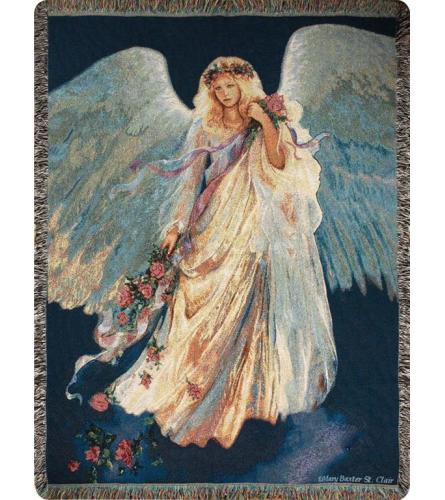MESSENGER OF LOVE ANGEL MEMORIAL THROW