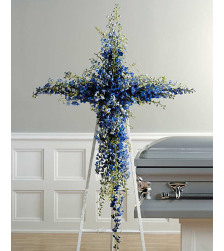 Blue Delphinium Cross SF26-21