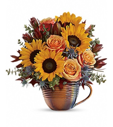 Teleflora's Golden Gratitude Bouquet - Deluxe. An arrangement by Fletcher Heights Florist.