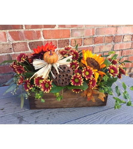 Fall Centerpiece-Rustic Woods