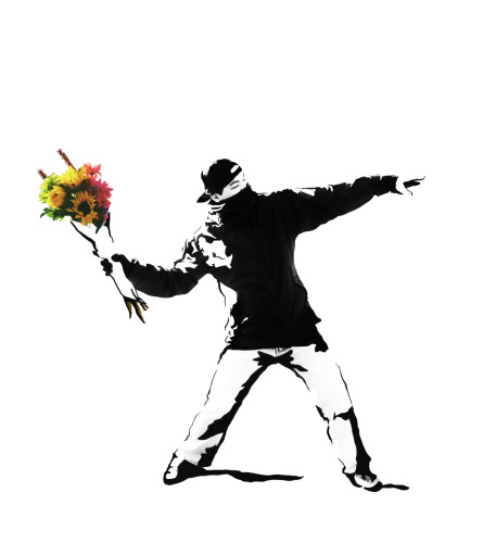 FLOWER BOMBER - THE "BANKSY" WRAP OF FLOWERS