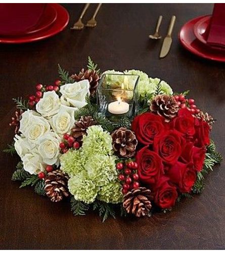 Round Christmas Centerpiece